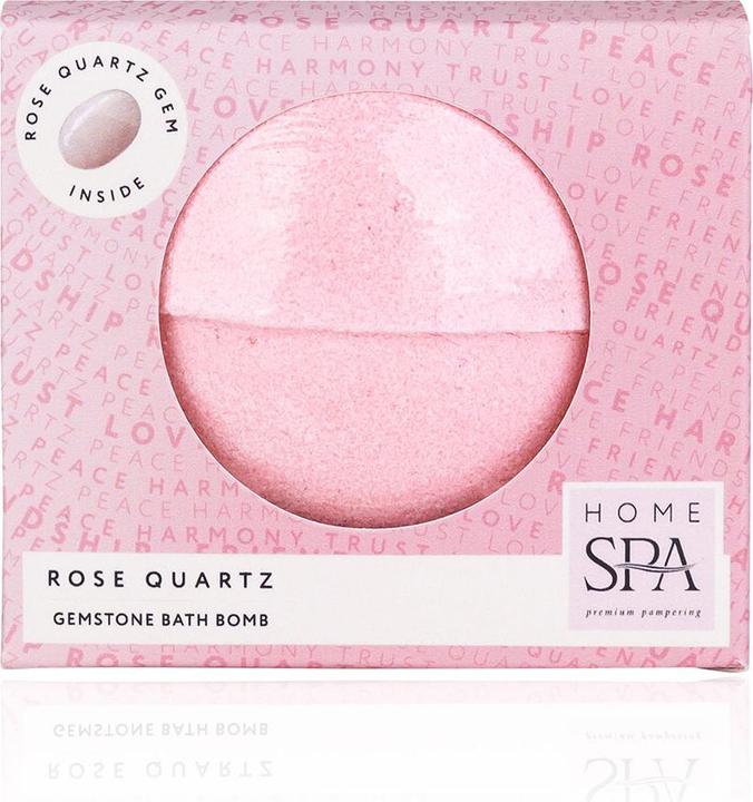 Accentra Badebombe HOME SPA mit Rosenquarz-Stein im Kern (Badekugeln)