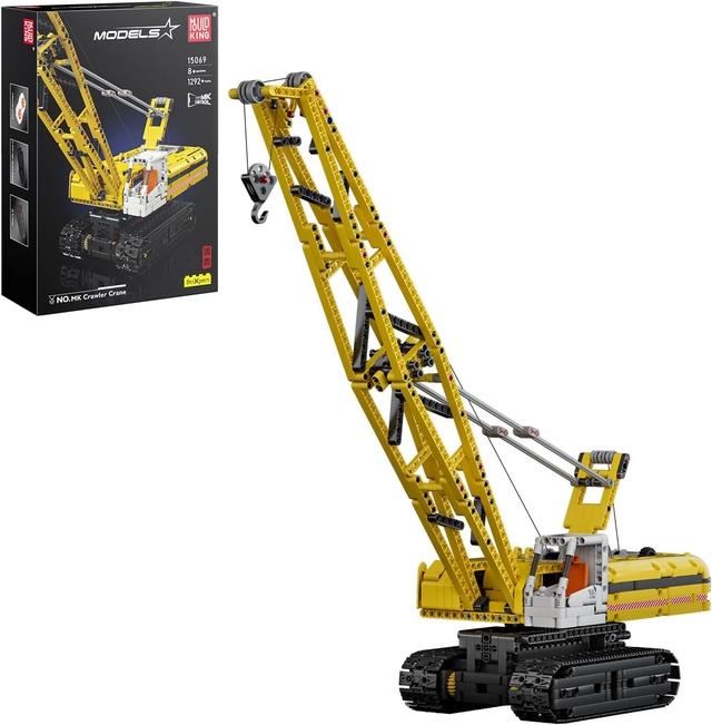 Actual product image Mould King Technology Crawler crane Liebherr LR-13000 Crawler crane yellow
