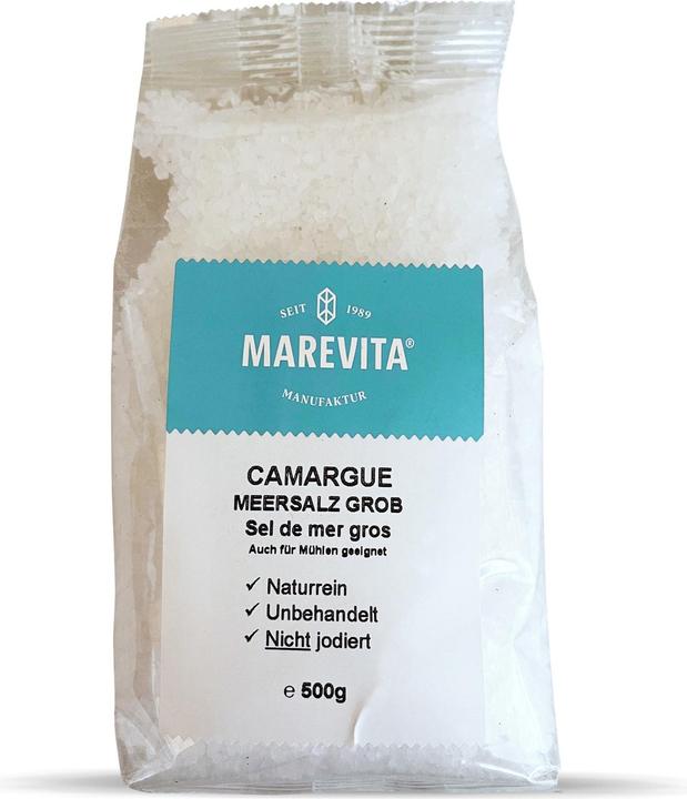 Biovita Marevita coarse sea salt Camargue, France (500 g)