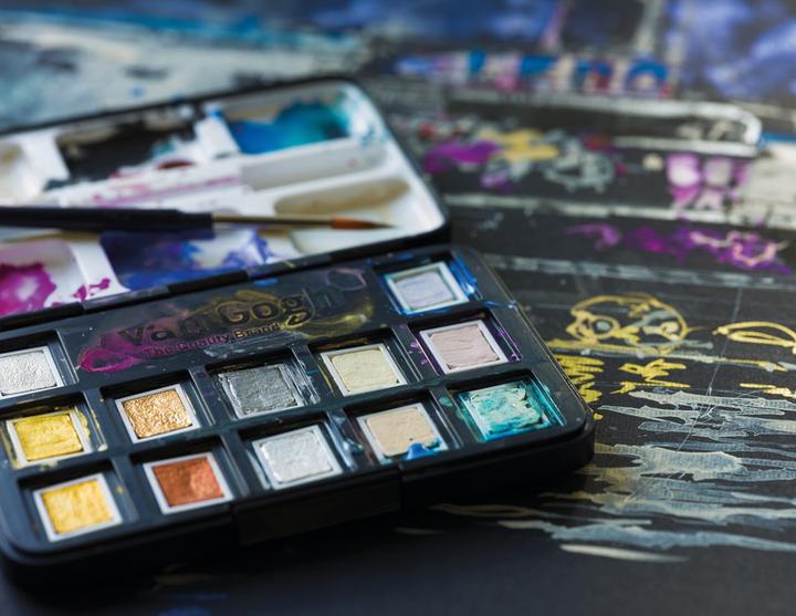 Produktbild Van Gogh Aquarell Pocketbox Metallic 12 (Mehrfarbig)