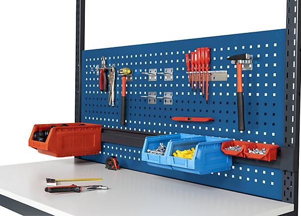 Image du produit eurokraft basic Plaque perforée, pour poste de travail modulaire WT, pour largeur plateau 1500