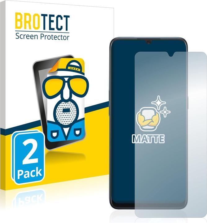 Productafbeelding BROTECT Antireflecterende schermbeschermer mat (2 Stuk, Oppo A91)