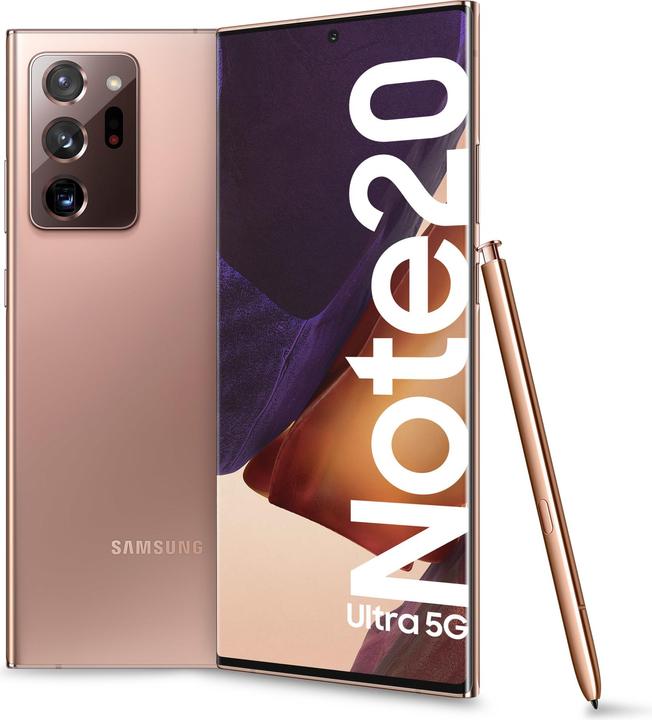 Samsung Galaxy Note 20 Ultra 5G EU (256 GB, Mystic Bronze, 6.90", Hybrid Dual SIM + eSIM, 108 Mpx, 5G)