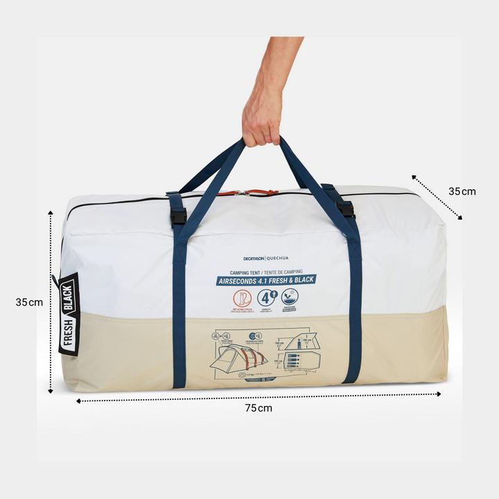 Produktbild Quechua Air Seconds 4.1 (Aufblasbares Zelt, 15 kg, 4 Personen)