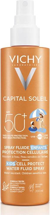 Actual product image Vichy Capital Soleil Kids Cell Protect Water Fluid Spray (Sun spray, SPF 50, 200 ml)