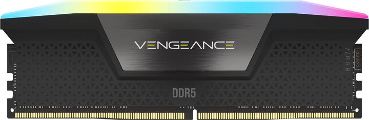 Actual product image Corsair DDR5, 5600MT/s 16GB 1x16GB DIMM, Unbuffered, 40-40-40-77, XMP 3.0, VENGEANCE RGB DDR5 Black Heatspre (1 x 16GB, 5600 MHz, DDR5 RAM, DIMM)