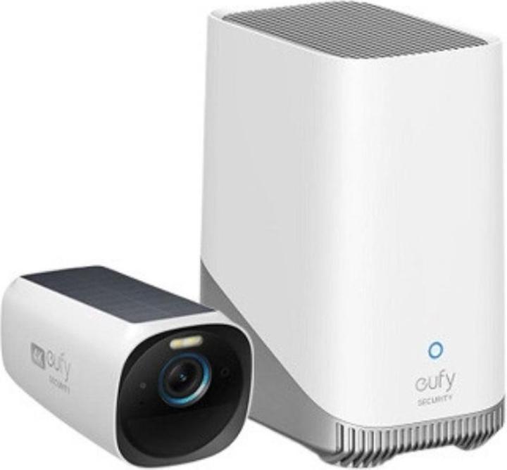 eufy Security - Eufycam 3 Set mit 1 Kameras - Weiss und Schwarz, 4K -Kabellosen -Überwachungskamera -