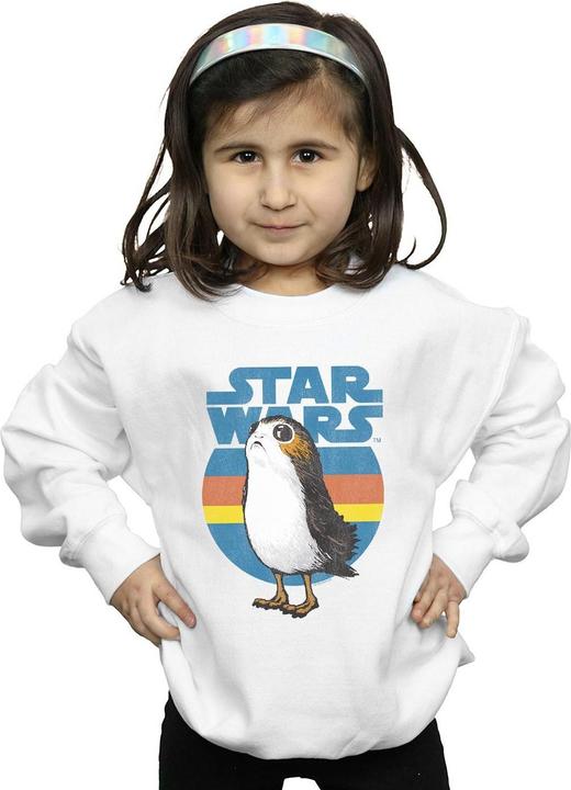 Actual product image Star Wars Girls The Last Jedi Porg Sweatshirt (140, 146)