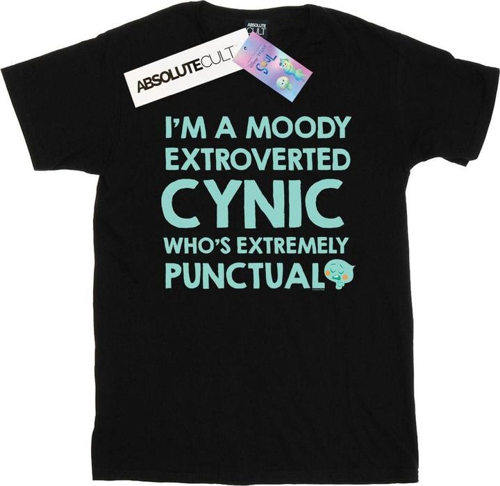 Actual product image Disney Womens/Ladies Soul Moody 22 Cotton Boyfriend T-Shirt (S)