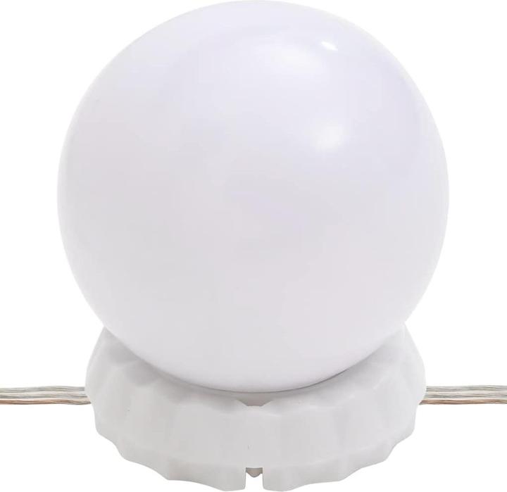 Immagine prodotto VidaXL Wandspiegel mit LED-Leuchten 20x50 cm Glas Oval (20 x 50 cm)
