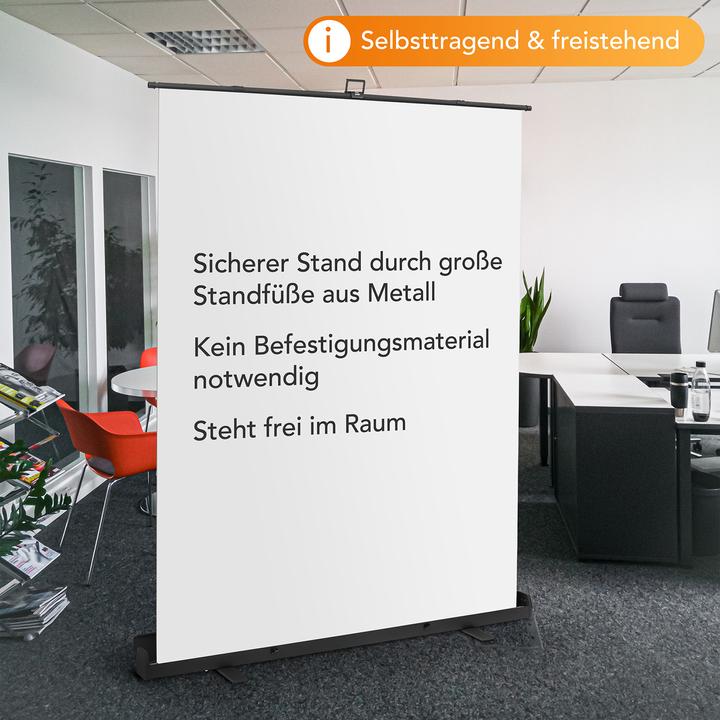 Actual product image Walimex pro Roll-up panel background white 165x220 (176.50 cm, 15 cm)
