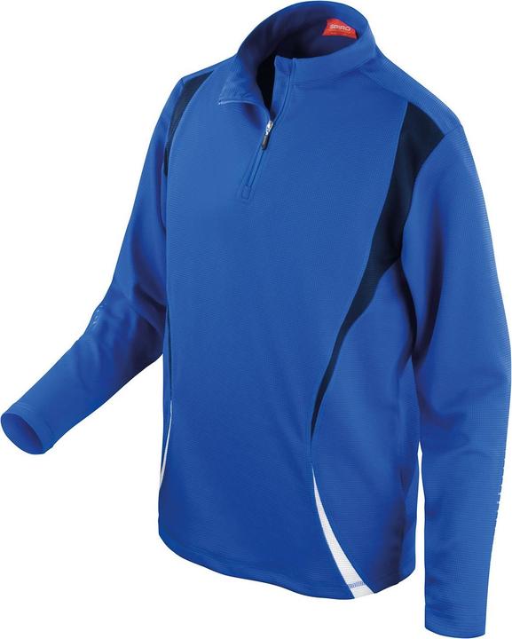 Actual product image Spiro Unisex Adult Trial Zip Neck Training Top (3XL)