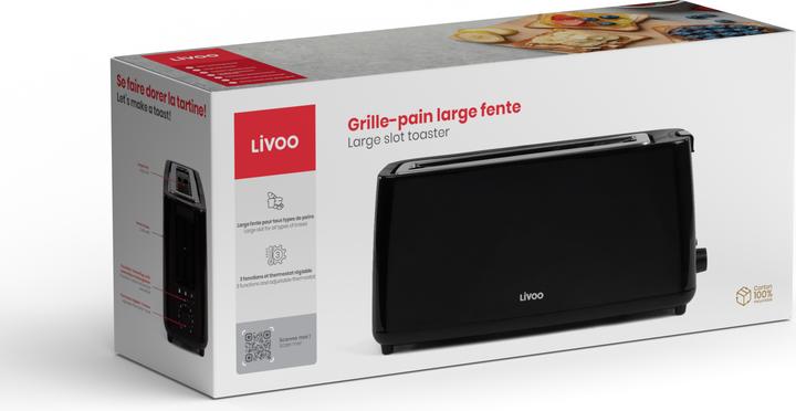 Actual product image Livoo Large slot toaster