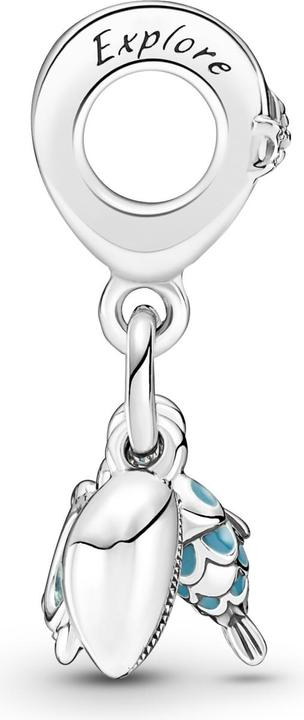Actual product image Pandora Fish Sea turtle Mussel (Silver 925, Enamel)