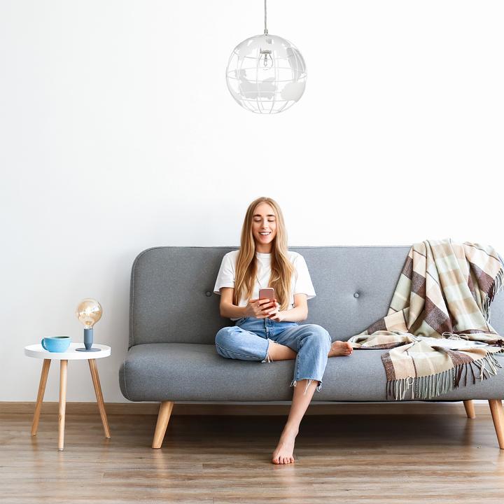Image du produit Relaxdays Hängeleuchte Kugel (E27)