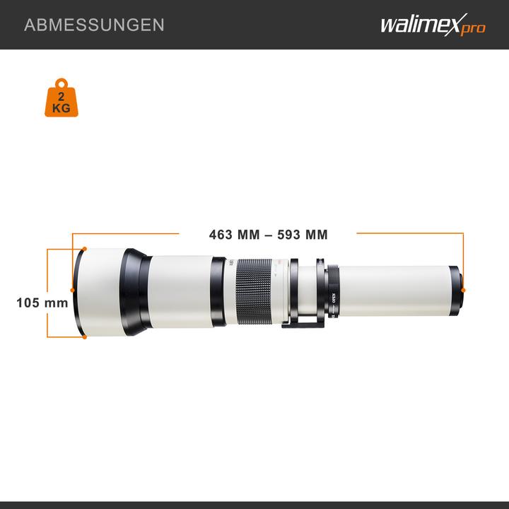 Immagine prodotto Walimex 650-1300/8-16 DSLR Pentax K (Pentax K, Full-frame)