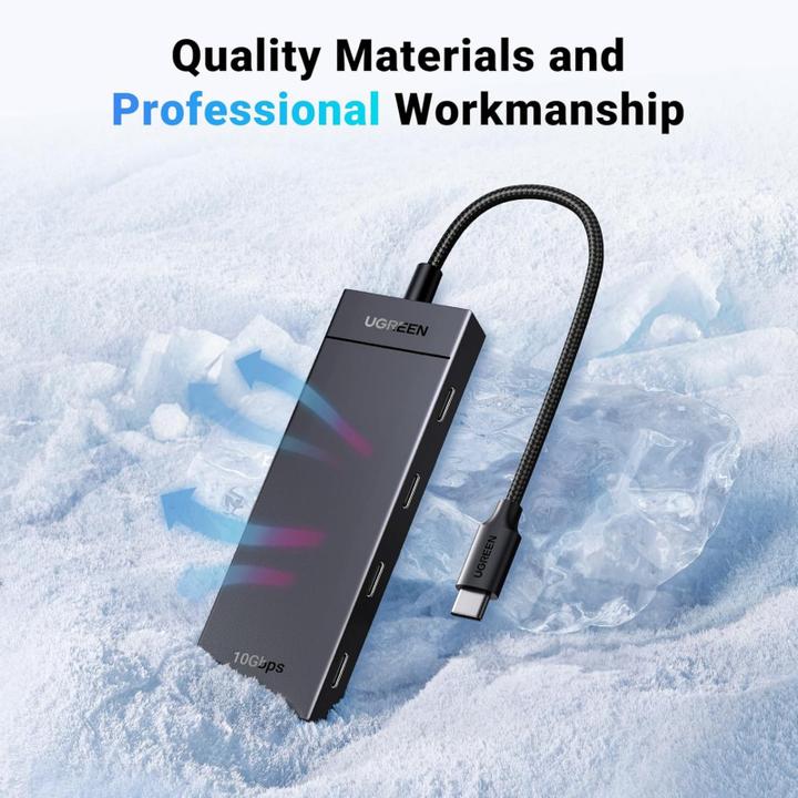 Actual product image Ugreen CM806, 4 x USB-C, 0.5m