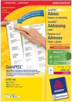 Produktbild Avery Etiketten A4, 99.1 x 57.0