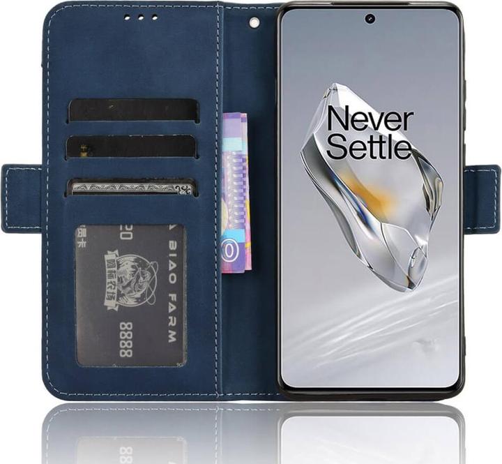 Actual product image Cover-Discount OnePlus 12 - Case with many card slots blue (OnePlus 12)