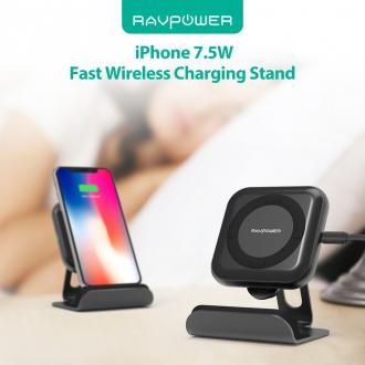 Produktbild Nenurodyta RAVPower Wireless charger with holder (RP-PC070), Black, 10W (10 W)