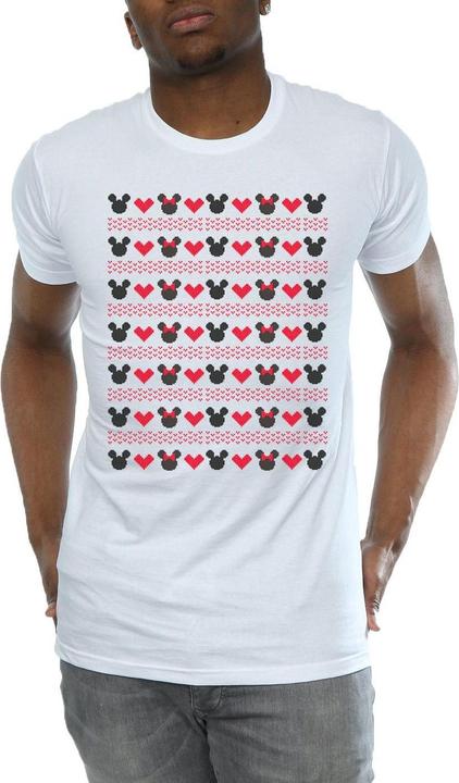 Image du produit Disney - T-shirt MICKEY AND MINNIE CHRISTMAS HEARTS - Homme (XL)