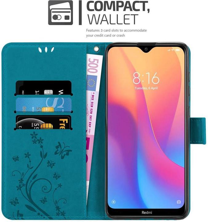 Produktbild Cadorabo Flower Book Cover (Xiaomi Redmi 8A)