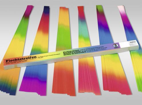 Immagine prodotto Ursus Carta da costruzione 200 pezzi, strisce intrecciate Arcobaleno (130 g/m², 200 x)