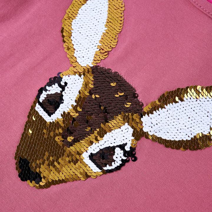 Produktbild VidaXL Kinder-Langarmshirt Himbeerrosa 116,Material: 95 (116)