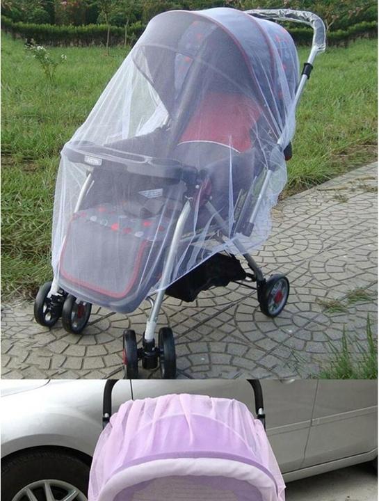 Produktbild Ikonka Elastisches Moskitonetz mit Gummiband für Kinderwagen 140cm
