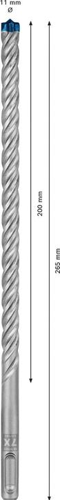 Actual product image Bosch Professional Zubehör EXPERT SDS plus-7X hammer drill, 11 x 200 x 265 mm (11 millimetres)