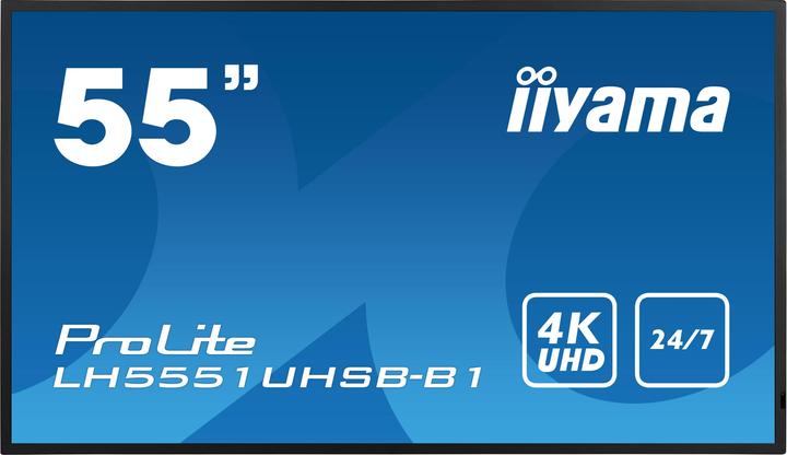 Produktbild iiyama LH5551UHSB-B1 55IN SLIM 4K UHD (3840 x 2160 Pixel, 54")