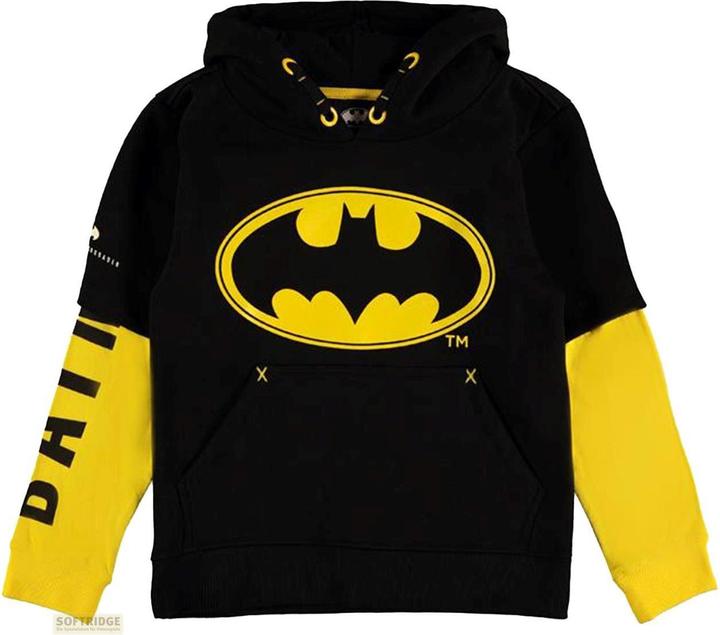 Actual product image Batman Core Logo Double Sleeve Hoodie Boys (134)