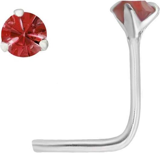 Bijouteria Nasenpiercing (Silber 925, Kristall)