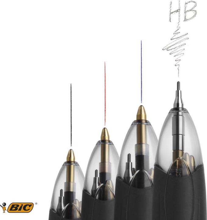 Immagine prodotto Bic Penna a sfera M/HB 942104 4Colours Multifun. 12 pezzi (Bianco, Argento, Grigio, 12 x)