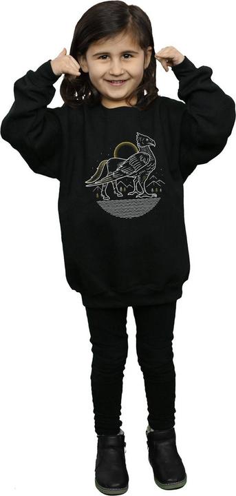 Actual product image Girls Buckbeak Line Art Sweatshirt (116)