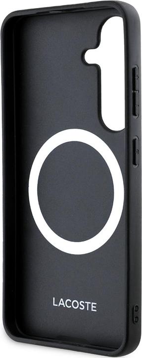Actual product image Lacoste Case Iconic Petit Pique Woven Logo MagSafe to Samsung Galaxy S25 Plus black (Samsung Galaxy S25+)