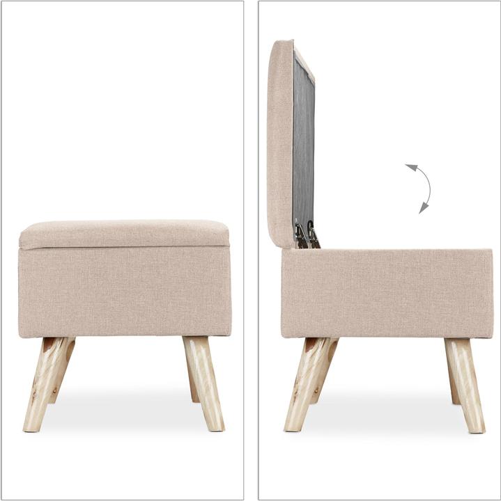 Actual product image Relaxdays Hallway Storage Bench, Padded (79.50 cm)