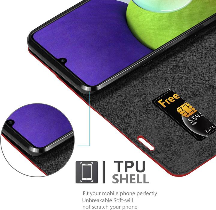 Produktbild Cadorabo Book Invis. Magnet Hülle (Samsung Galaxy M22, Samsung Galaxy A22, Samsung Galaxy A32)