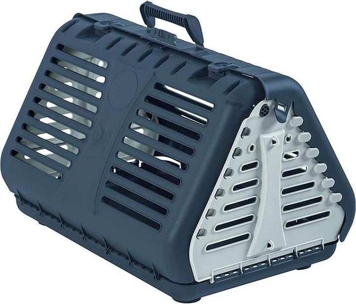 Image du produit Rotho TOBY Boîte de transport pliable avec roulettes (Chien, Chat, Respirant, Réflecteurs)