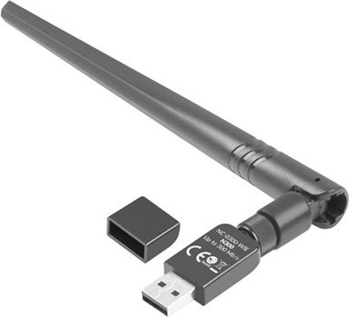 Lanberg NC-0300-WIE Netzwerkkarte Ethernet / WLAN (USB)
