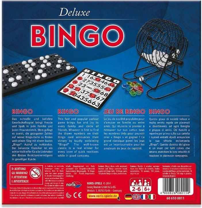 Produktbild Noris Deluxe Bingo (Deutsch, Französisch, Italienisch, Englisch)