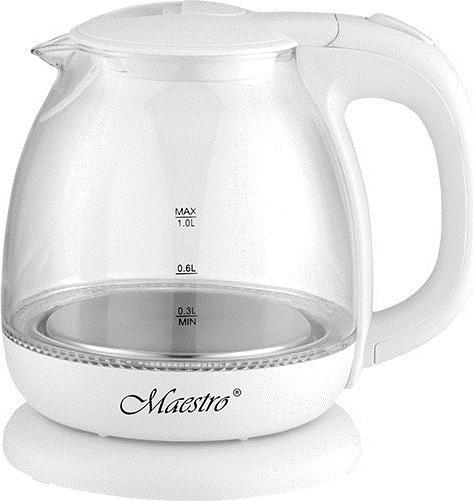 Feel-Maestro MR-055-WHITE Wasserkocher (1 l, Prise UE)