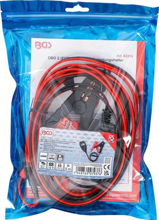 Actual product image BGS OBD 2 (EOBD) Electrical System Suspense Keeper 5 m