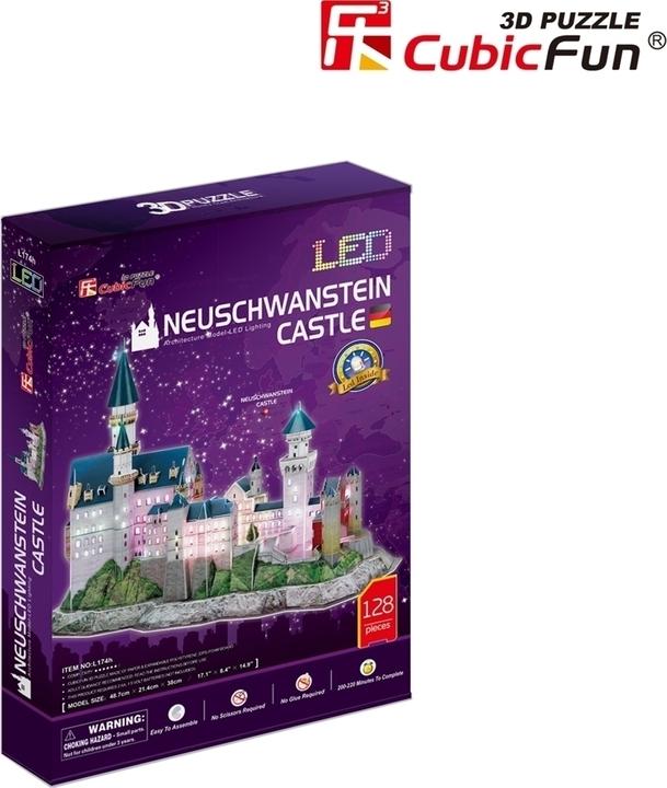 Produktbild Cubicfun Puzzle 3D Schloss Neuschwanstein (128 Teile)
