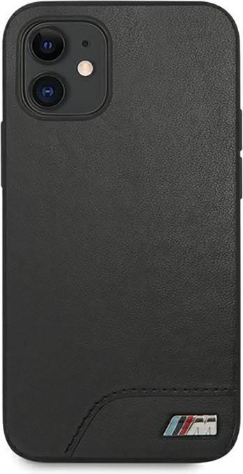 Produktbild BMW M Hard Case PU Leather für Apple iPhone 12 mini - black (Apple iPhone 12 mini)