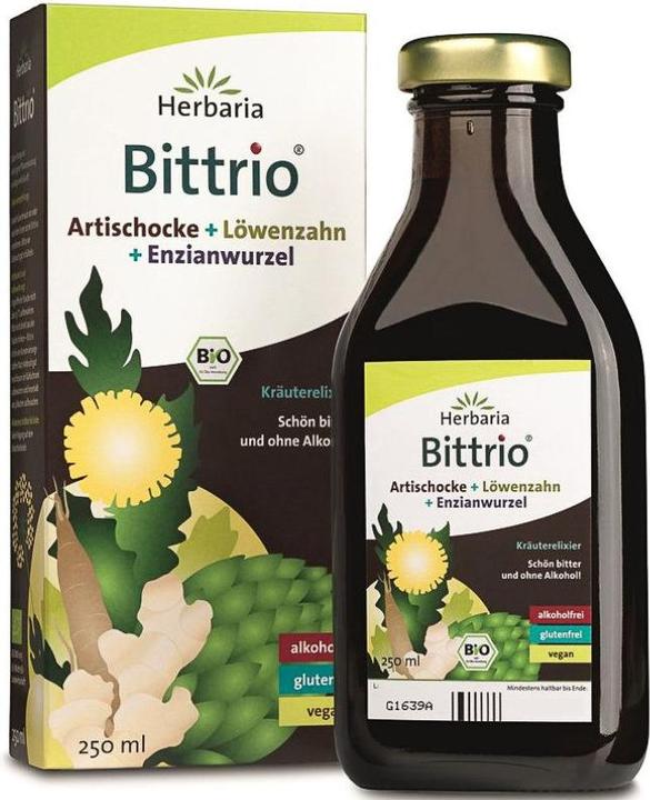 Produktbild Herbaria Kräuterelixier Bittrio Artischoke & Löwenzahn & Enzianwurzel Bio (1 Stück, Flüssigkeit, 592 g)