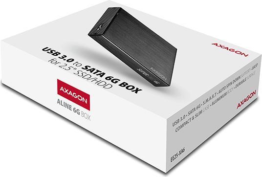 Produktbild Axagon EE25-XA6 Externes Aluminiumgehäuse, USB 3.2 GEN 1 SATA 6G 2,5" (2.5")