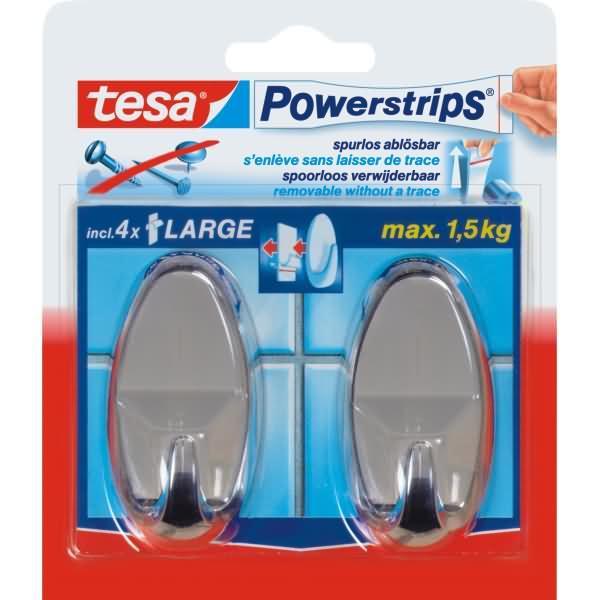 Produktbild tesa Powerstrips Haken LARGE oval