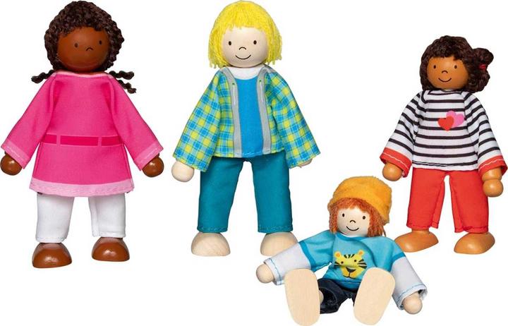Actual product image Goki Bending dolls Intercultural family