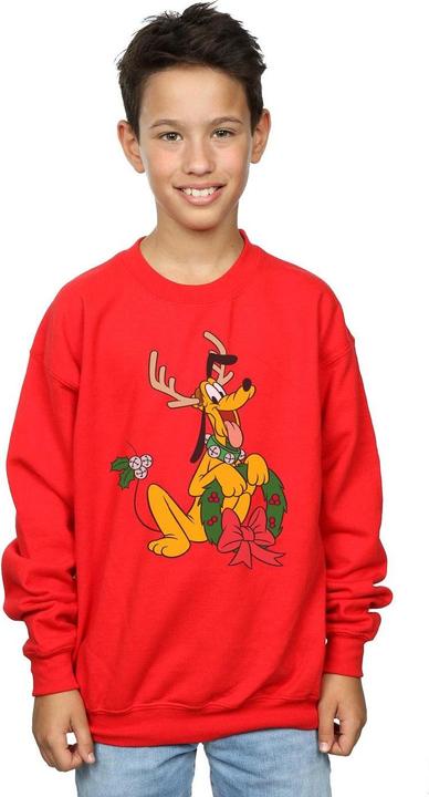 Actual product image Disney Boys Pluto Christmas Reindeer Sweatshirt (116)